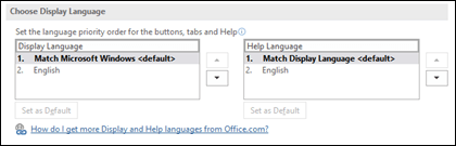 Microsoft Office English Language Pack